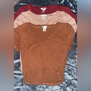 Bozzolo Autumn Color Cropped Tees 🍁🍂